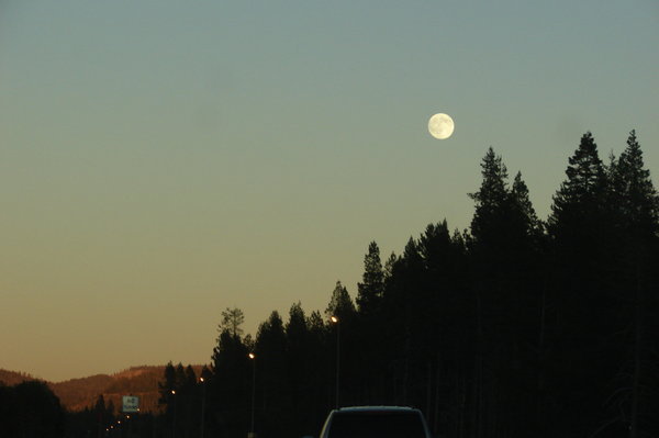 Full moon over Tahoe