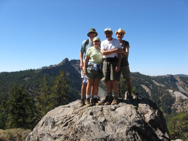 The hikers near Squaw Valley