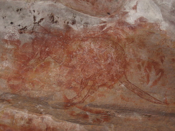 I Didn't Think The Aboriginal Cave Art Was Up To Much, So Shortly After I Took The Photo I Painted Over It With A Picture Of Snoop Dog. 