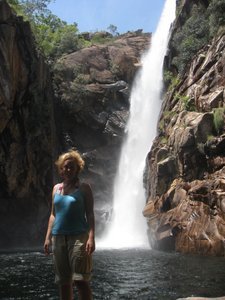 Helen At A Waterfall