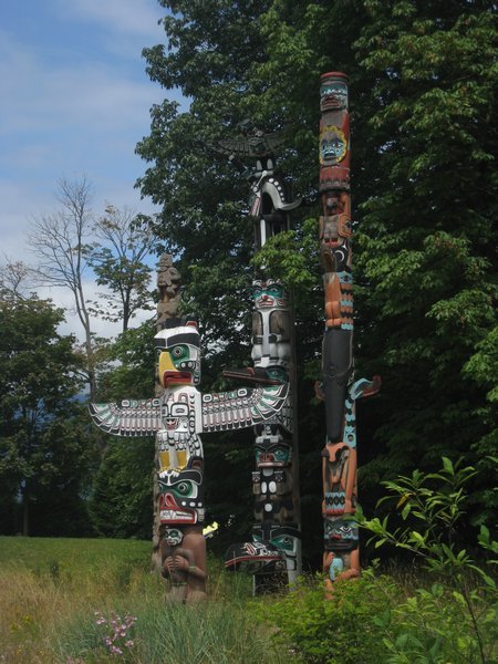 Totem Poles in Stanley Park, Vancouver