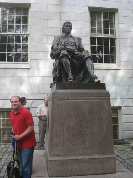 Statue Of John Harvard, Though He Didn't Actually Look Anything Like This