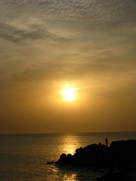 sunset in Touba Dialao