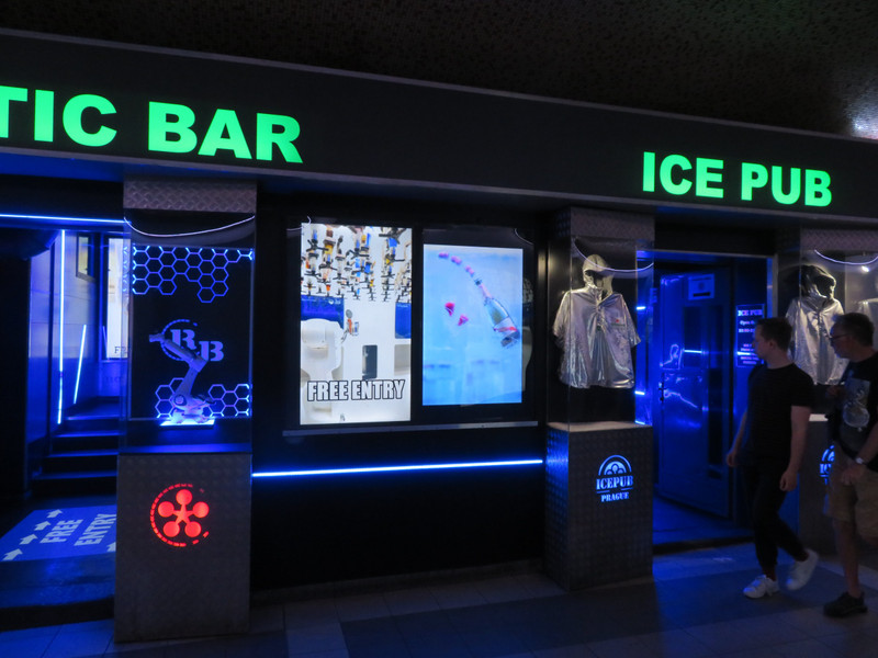 People pay to put on coats and sip drinks in icey room