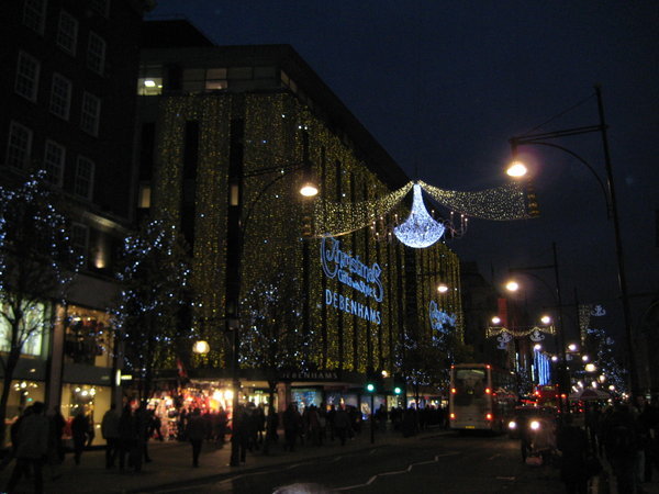 Oxford Street at night