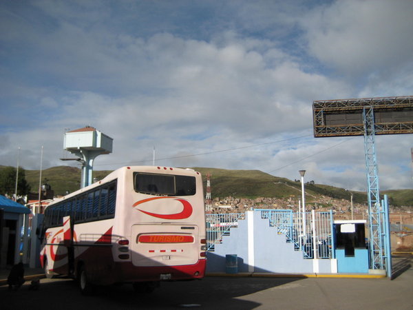 Bus station in Puno