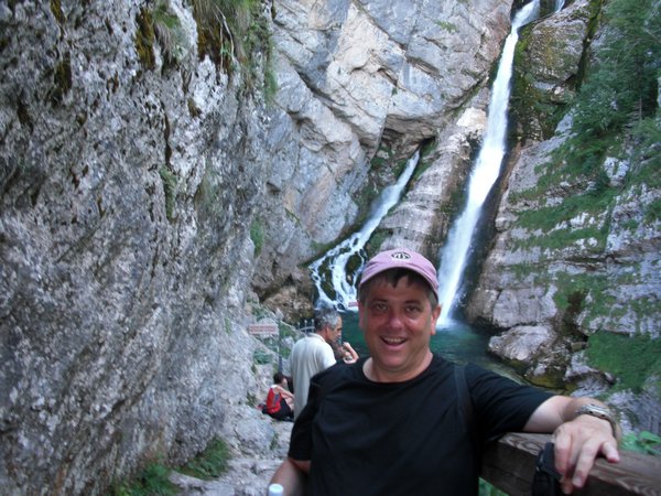 jeff at the waterfall