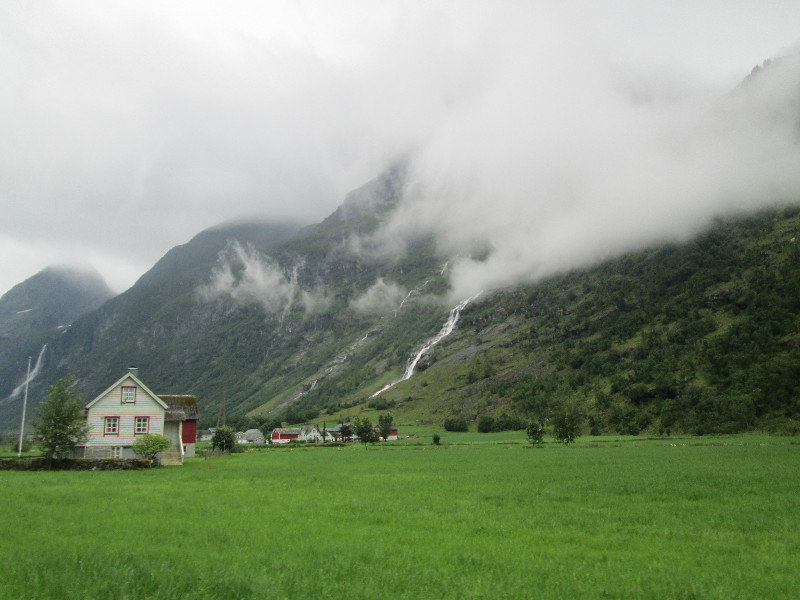 clouds in valley