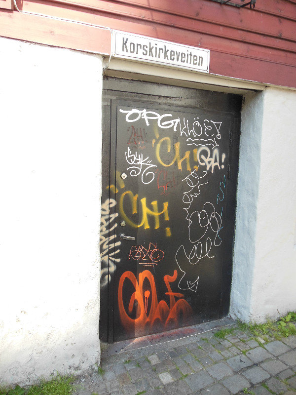 a lot of graffiti in Bergen. 