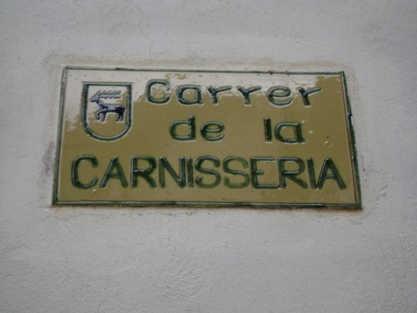La Llacuna Street Sign