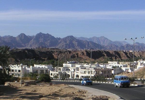 downt town area of Sharm