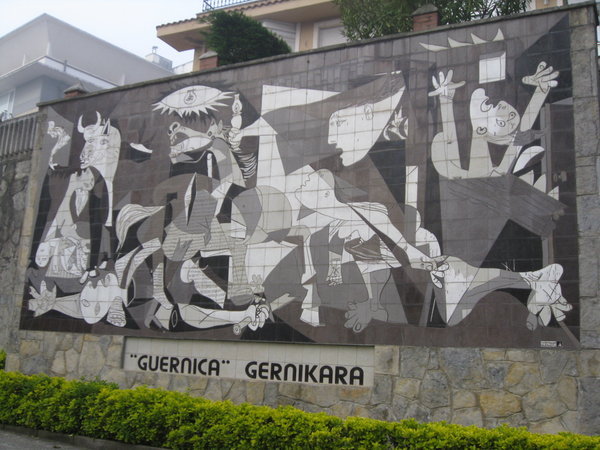 Picasso mural in Gernika