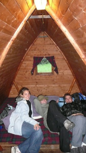 Crammed in our wigwam