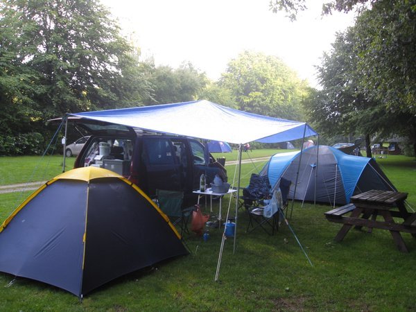 Our camp in Arnhem - last night in the Netherlands