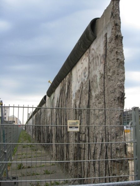 One of the last sections of the wall