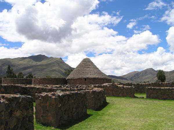 The pre-Inca ruins at Raqchi - these were grain stores