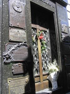 Tomb of the family "Duarte" - Where Eva Peron "Evita" is buried