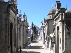 Another alley of tomb after tomb
