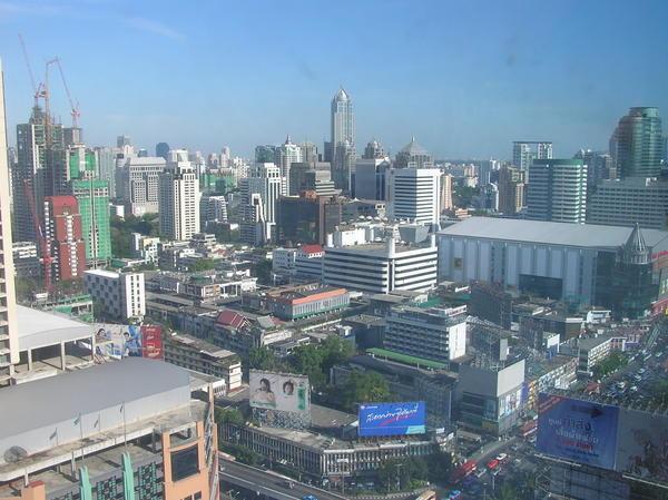 Bangkok skyline from our hotel