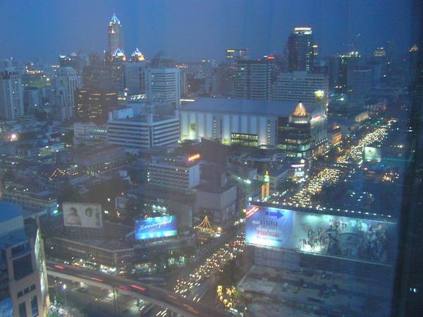 Bangkok at night from our Amari Watergate hotel