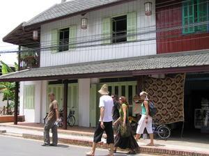 Luang Prabang main street with French architectural influence everywhere