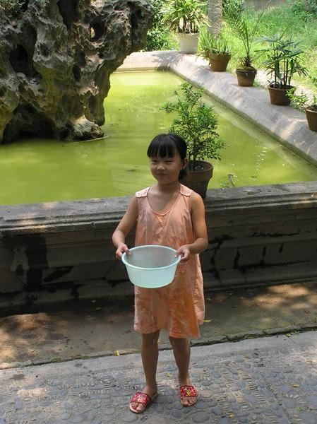 "Look dad, I caught a fish" - In the grounds of an old colonial manor - GulangYu Island