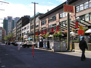 Yaletown - old warehouses converted to funky loft apts and designer shops