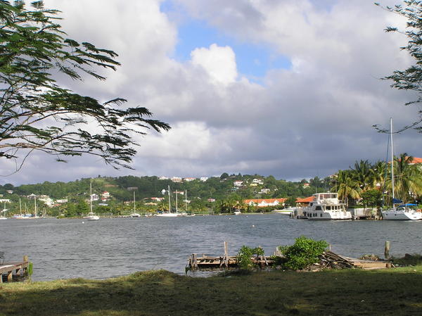The inland harbour of Rodney Bay
