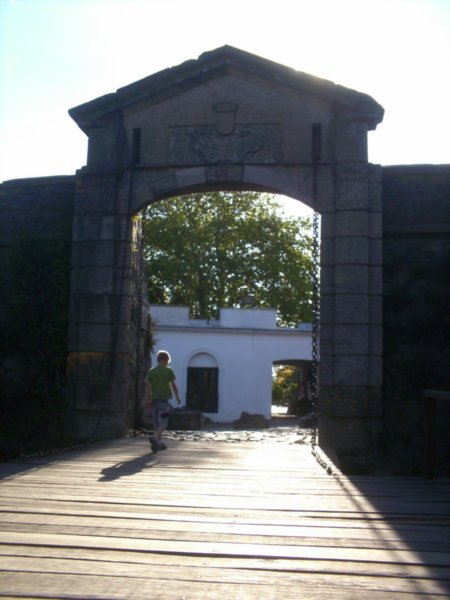 Ancient gate leading in to historic Colonia de Sacremento
