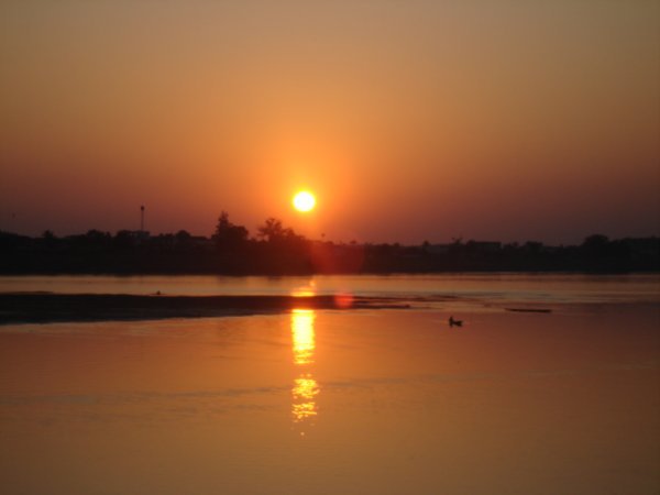 Sunset over Mekong