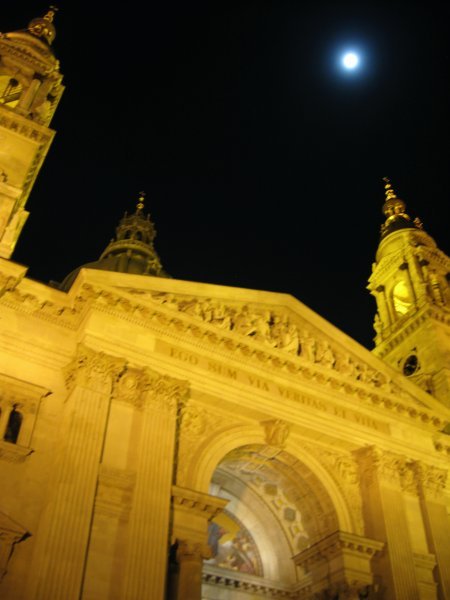 moonlight over the church