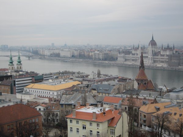the view of Budapest from the Bastion