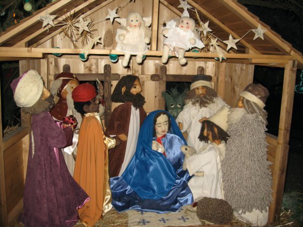 one of many Nativity scenes