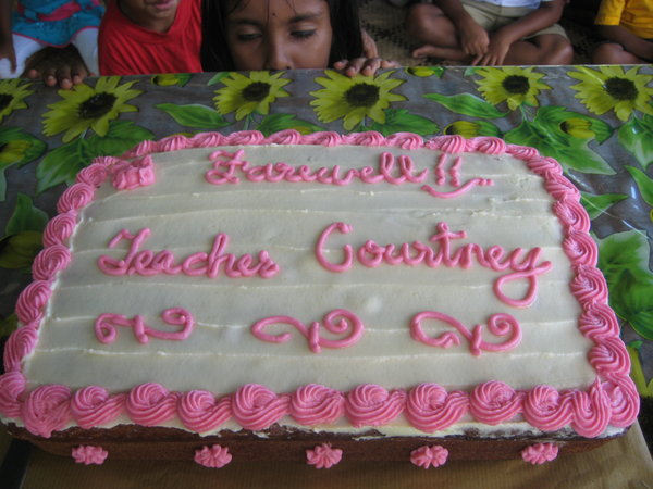 My farewell cake
