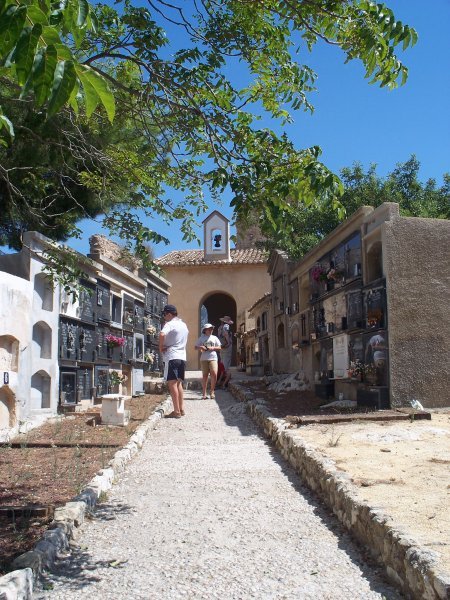 Old cemetery in Guadalest