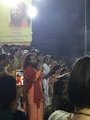 Swami Chidananda leading the chanting at the fire puja