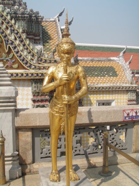 A Statue at Grand Palace Wat