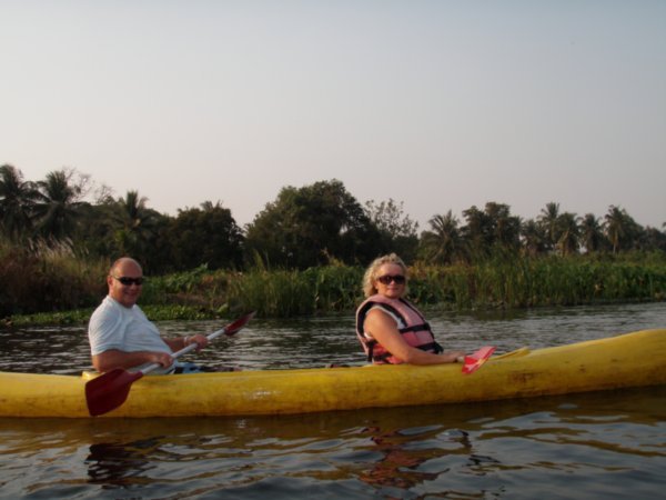 Canoeing on River Kwai