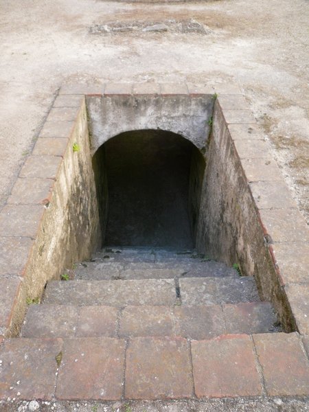 entrance to one of the church crypts