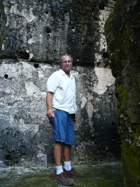 Chuck at Tikal