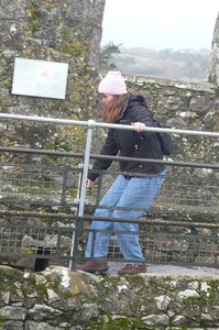 Leila; on top of Blarney Castle