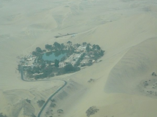 Huacachina from the air