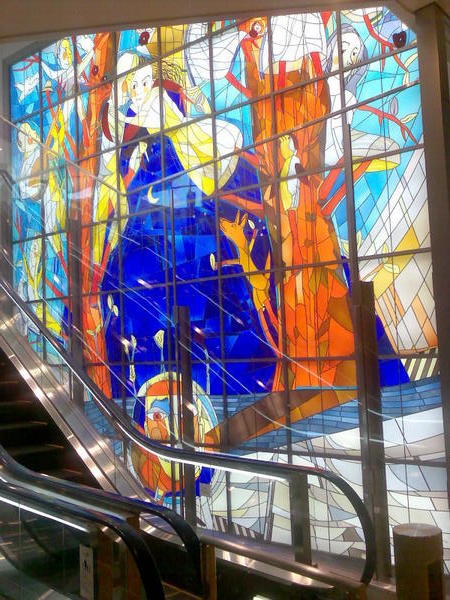 Beautiful stain glass in T1