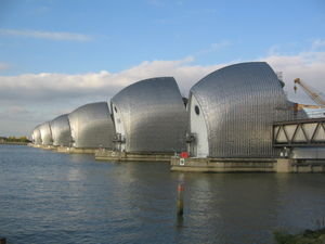 A closer look of Thames Barrier