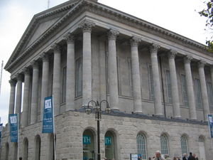 The grand classical-style Town Hall