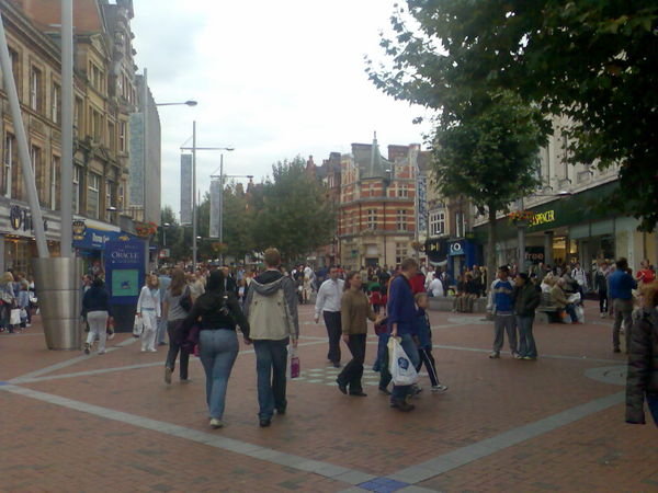 Broad Street (a pedestrian shopping street)