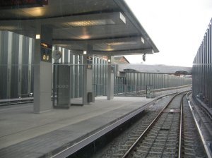 View from the front of the Metro