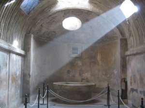 Forum Thermae illuminated by a ray of sunlight 