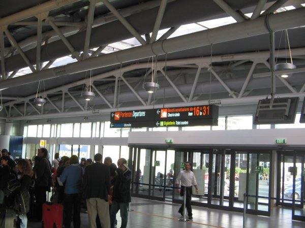 Check-in area of Ciampino Airport