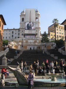 The very famous Spanish steps